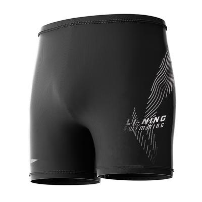 Li Ning Comfortabel Strandresort Warmwaterbron Zwembad Vrije tijd Professioneel Competitief Zwemshorts Unisex zwemshorts Zwart LNKW027-1