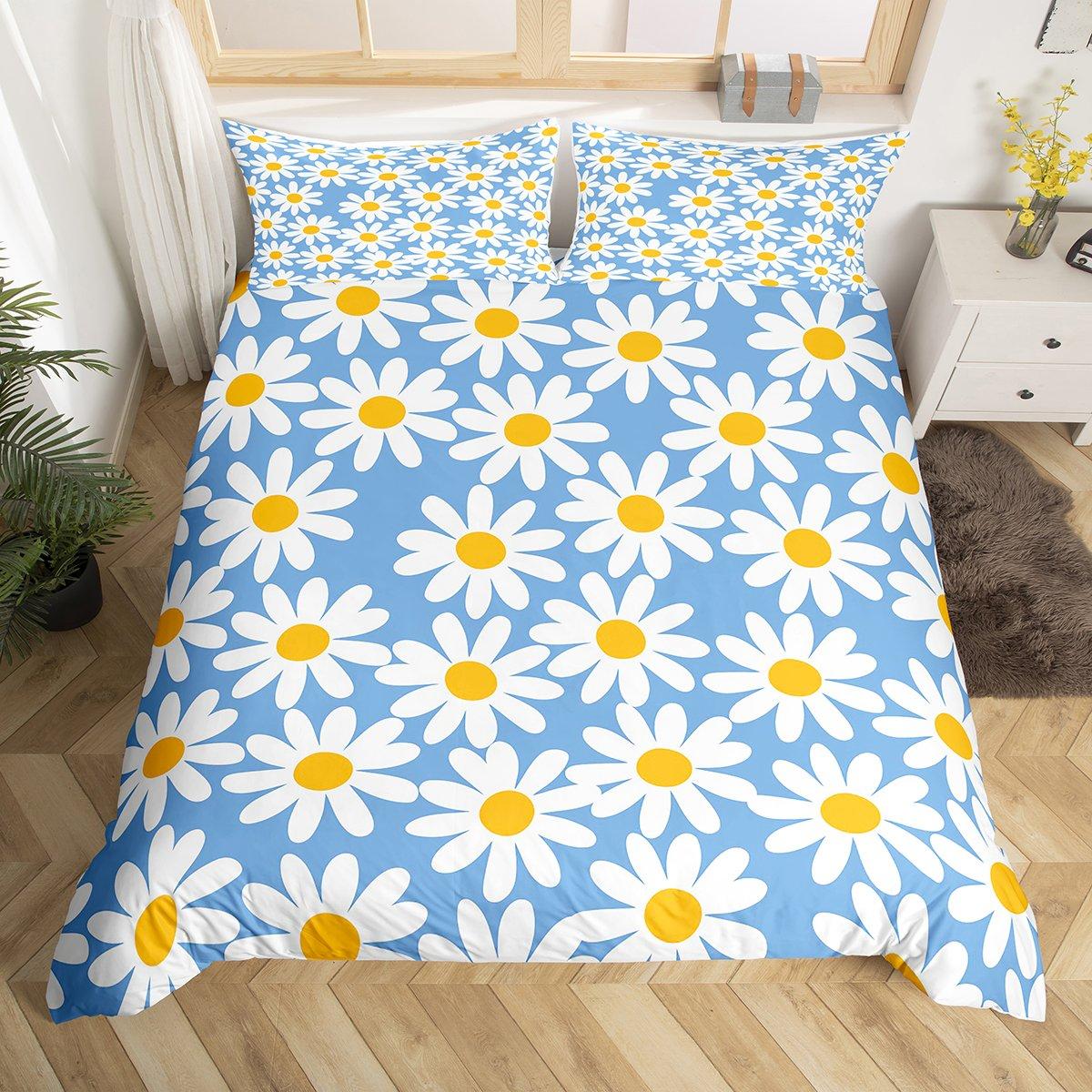 

Комплект пододеяльника Homewish Pink Groovy Flower для девочек, Рустикальный цветочный комплект постельного белья с ромашками, Яркий комплект постельного белья с растениями DE XS 100x135cm 2pcs&set