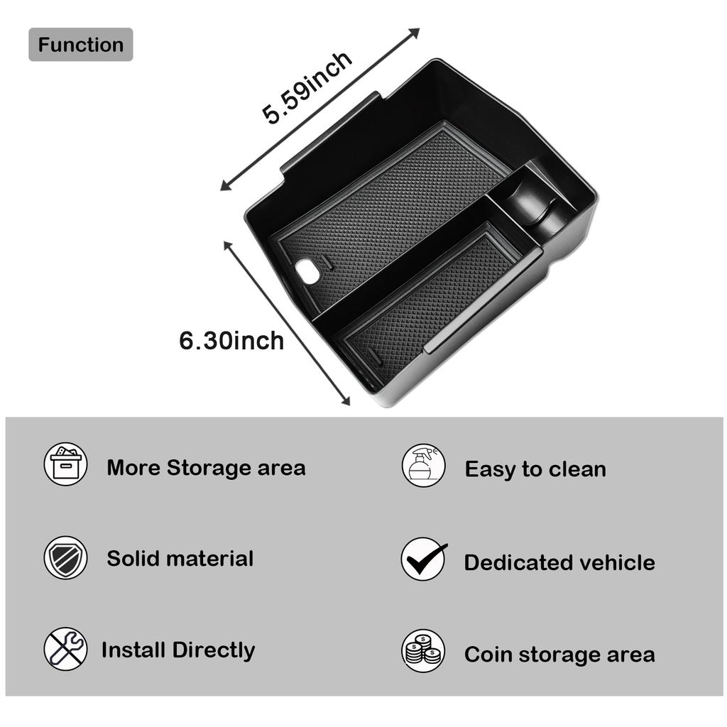 Center Console Organizer Tray Compatible with 2025 Subaru Forester Armrest Storage Box Accessories Secondary Interior Car Box