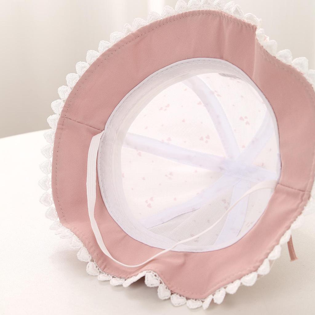 Spring 2026 Baby Girl Lace Bow Sun Hat