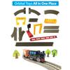 Various Plastic Track Train Track Parts Accessories Curve/Straight/Block/Bridge Track Toys  Boy Gifts