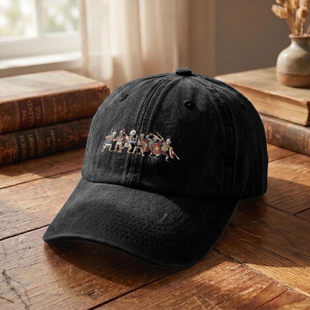Roman Legion Soldiers Centurions Of The Empire Baseball Cap Unstructured Unisex Distressed Denim Snapback Hat Outdoor Adjustable