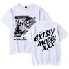 Junior H Las Flores Tee Sad Boyz Tour Merch Print Men's T-shirts Summer Women Man Fashion Casual Short Sleeve Cotton Tops Tee