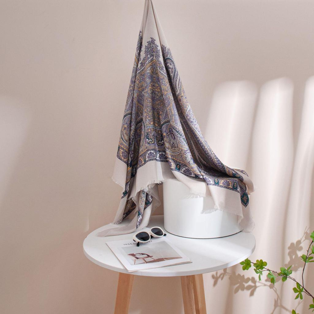 Women's Versatile Wool Scarf Shawl: Commuting, Sun Protection, Soft Neck Warmer