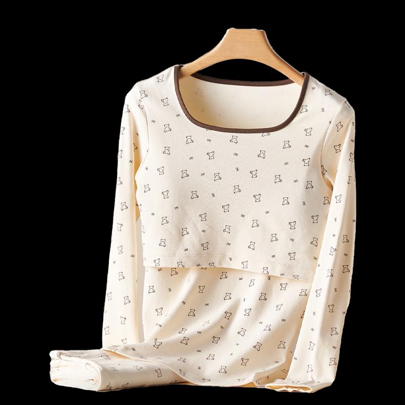 FENYE Maternity Warm Breastfeeding & Home Wear Set