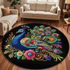 Non-slip Peacock Mat Special-shaped Door Gasket  for Living Room Tea Table Bedside