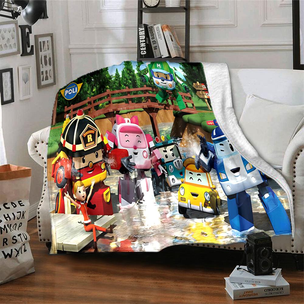 1pc Robotic Heroes Action flannel Blanket for Super Soft Cute Comfort Blanket for Travel Bedding Couch Sofa Blanket Y73061