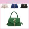Trendy Elegant Faux Leather Tassel Handheld Small Square Bag For Women In Various Colors