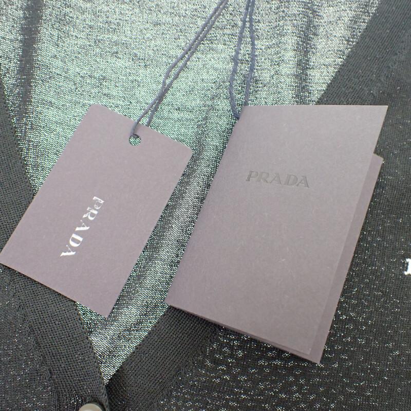 Prada 44 Cardigan Black Silk/cotton Women