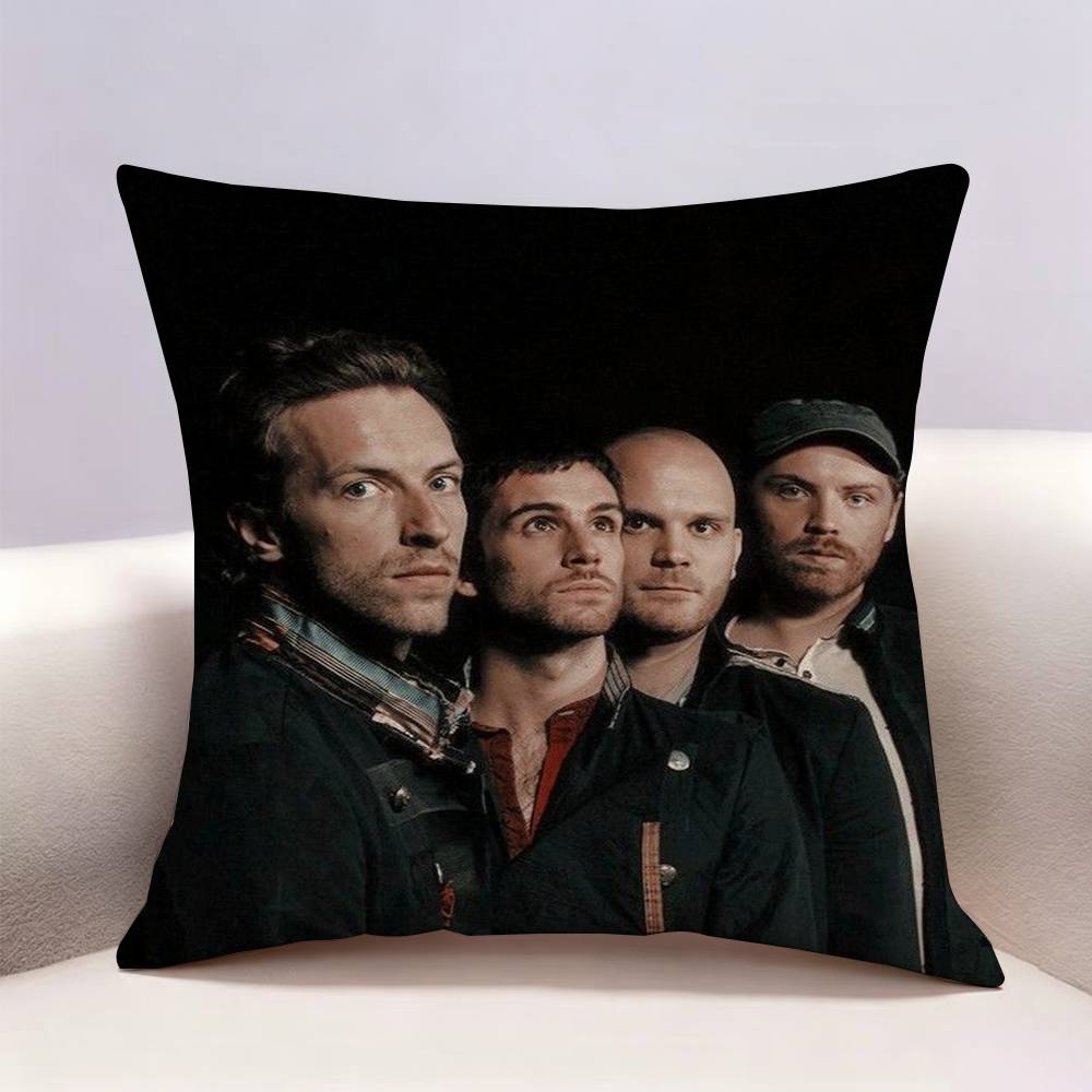 CColdplay Band Doublesided print Pillow Case for Sofa Living Room Home office Decor Protective Cover