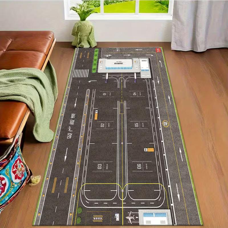Airport Runner Rug Airport Terminal Printed Carpet Living Room Bedroom Decoration Soft Floor Mat His Gift 40X120CM