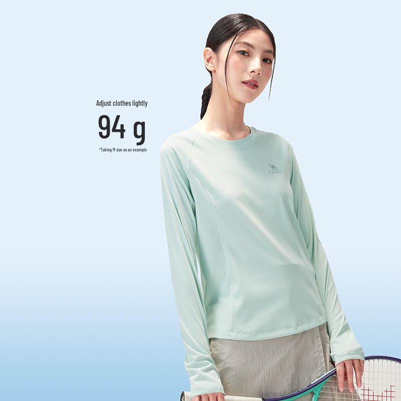 CAMEL Women's Quick-Dry Long Sleeve Round Neck T-Shirt