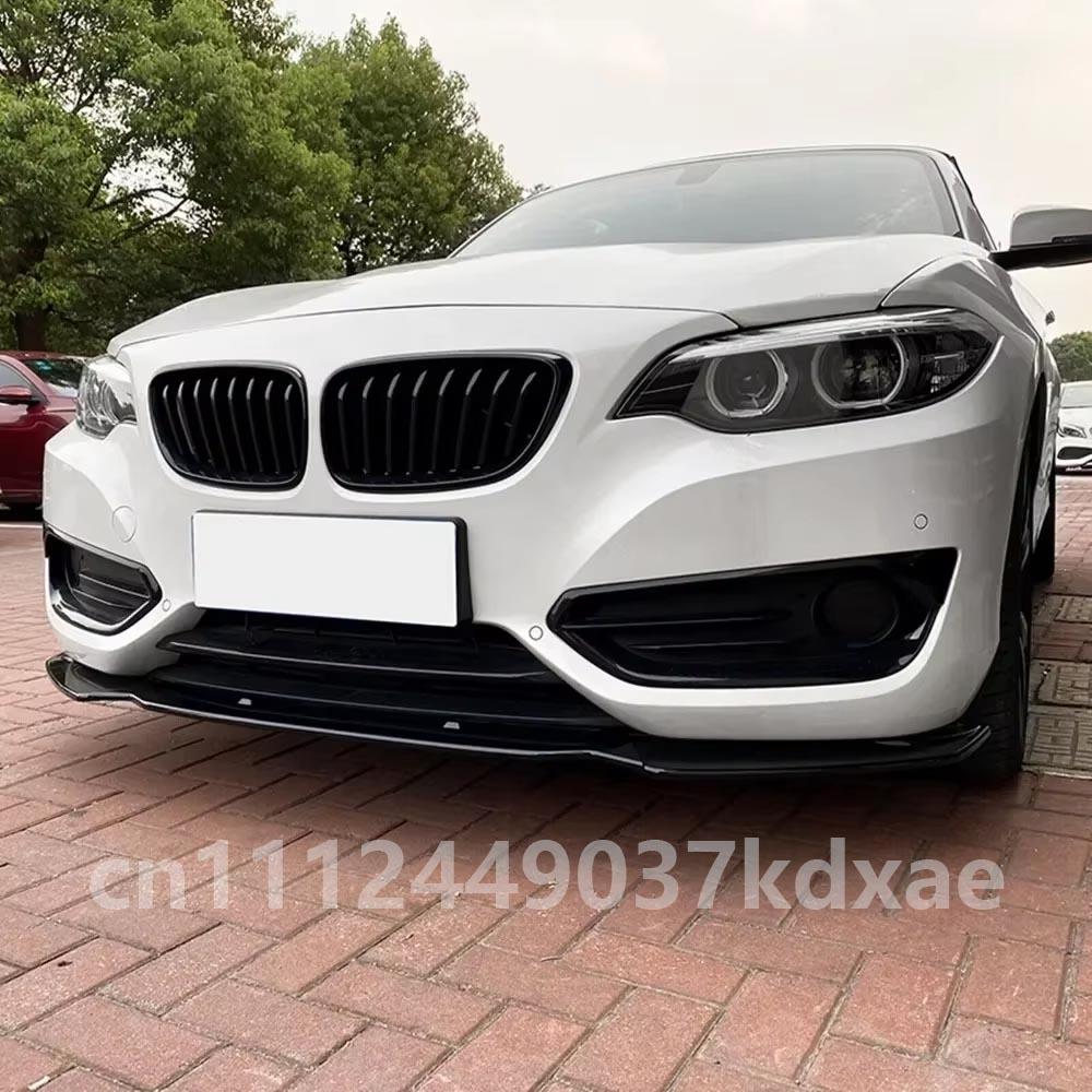 For 2011-2019 BMW 1 Series F20 F21 116i 118i 120i Bumper Cover Guard Protecter Gloss Black Car Front Bumper Splitter Lip