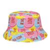 2023 Custom Sublimation Printing Double-Sided Bucket Hat All Over Printing Reversible Bucket Hats