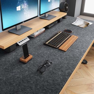 BREENHILL 120 Große Filz-Schreibtischunterlage, 120x60cm, Geräuschreduzierend, Rutschfeste Unterseite, Leiser Schreibtischschutz, Ideal für Tastaturen und Mäuse zu Hause und im Büro