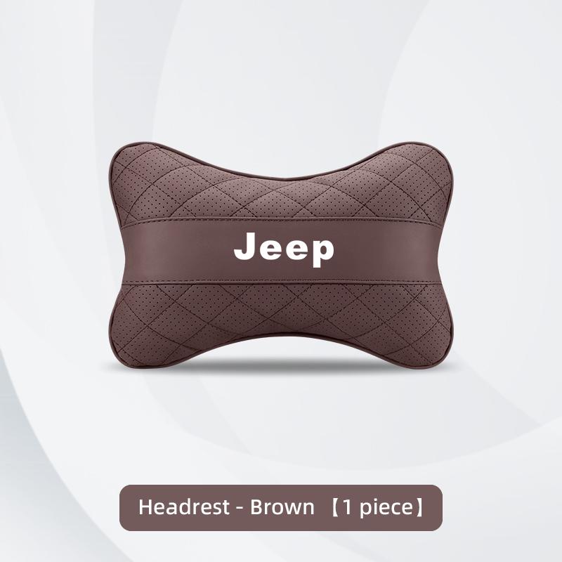 Car Headrest Waist Pillow Long-Drive Essential Neck & Lumbar Support in One Go For Jeep Wrangler Rubicon Renegade Grand Cherokee