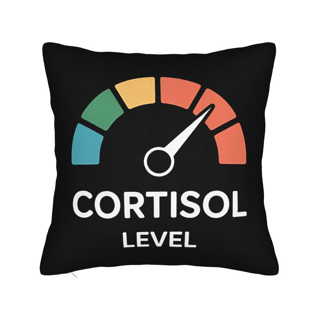 Low Cortisol Levels Square Pillowcases Polyester Home Cushion Cover Cool Decor Throw Pillow Case