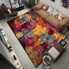 Abstract Rugs Living Room Decoration Bedroom Floor Mats Splicing Color Blocks Style Easy Cleaning Antiskid Carpet Cloakroom