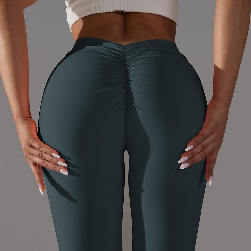 Naked, Skin Friendly, Hip Lifting Yoga Pants With No Awkward Lines, Leggings, High Waisted, Elastic Fitness Pants, Women's Cropped Pants