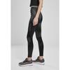 Damen Leggings - Urban Classics - Shiny Tech Mesh - Schwarz - Fitness - Wasserdicht