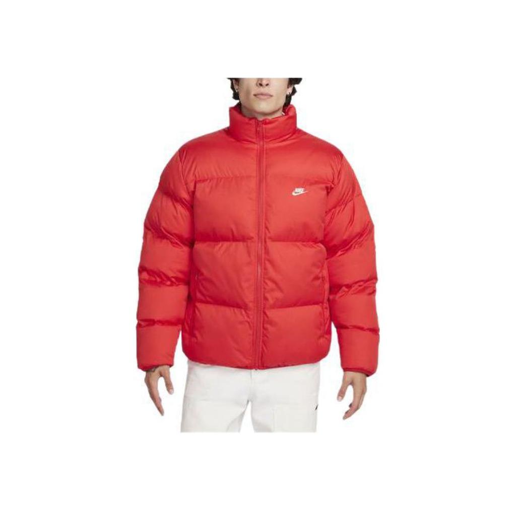 Nike Sportswear Club Logo Embroidered Stand Collar Long Sleeve Cotton Jacket Men Jackets FB7368-657