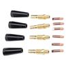 48 Pcs Set Flux Core Gasless Nozzle Kit MIG Welding Gun Accessory KP1939 1 Flux Core Nozzles 0.9mm Tips Gas Diffusers