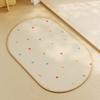 Creamy Air Bathroom Diatom Mud Water Absorption Floor Mat Bathroom Door Entrance High-quality Quick-drying Anti-slip Foot Mat Entry Door Mat