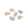 14K Gold-Filled Blown Crystal Zirconia Teardrop Pendant Charm