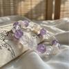Zixia Yingxue Original Design Natural Lavender Amethyst Snowflake Phantom Crystal Bracelet for Women