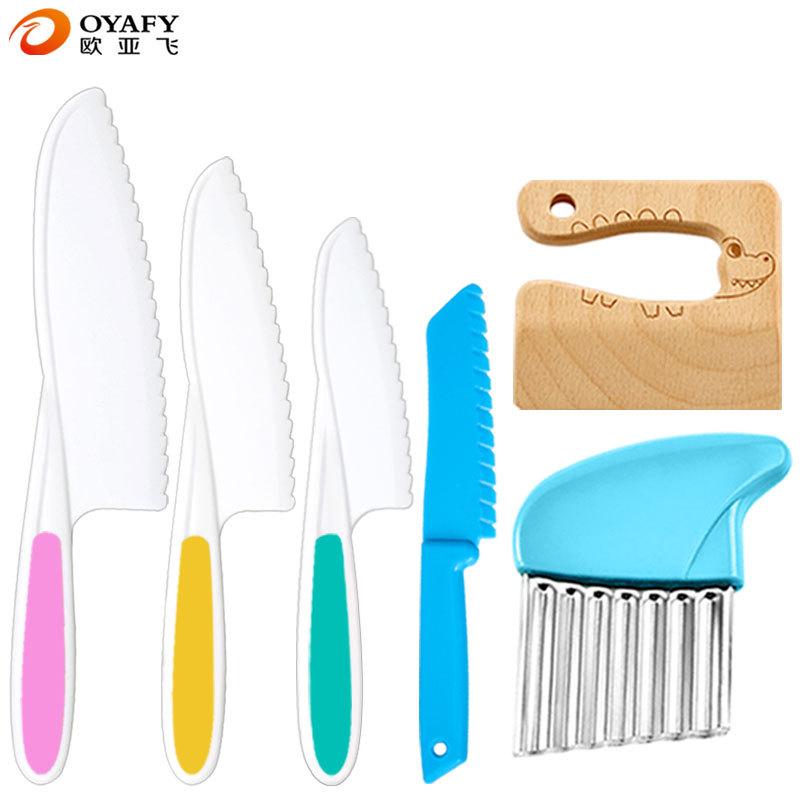 Dětský plastový nůž na ovoce nůž na krájení zeleniny pro rané učení nůž na loupání melounů a ovoce