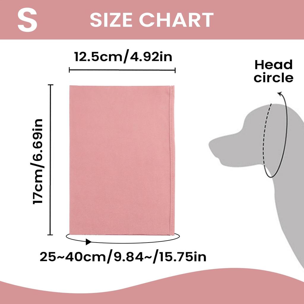 Dog Snood Quick Dry Wind Blocking Hood Dog Neck And Ear Cover Warmer For Small Medium Large Breeds Hair Cutting Shower Bathroom
