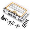 1080 Pcs M 2 M 3 M 4 Hex Button Machine Screws Hex Socket Head Cap Screws Kit  Metal Working