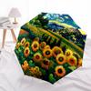 1pc Sunflower Field Automatic Open/Close Umbrella - Portable Collapsible Umbrella with 8-Rib Stability, Fashion Lovers yy251017089