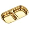 Stainless Steel Seasoning Dish Korean Metal Barbecue Sauce Dipping Dish Plate Kitchen Accessory