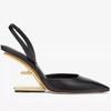 Fashion New Fashion Trend Women's Single Shoes Special-shaped Heel High Heel Half-support Simple Banquet Fashion Women's Shoes