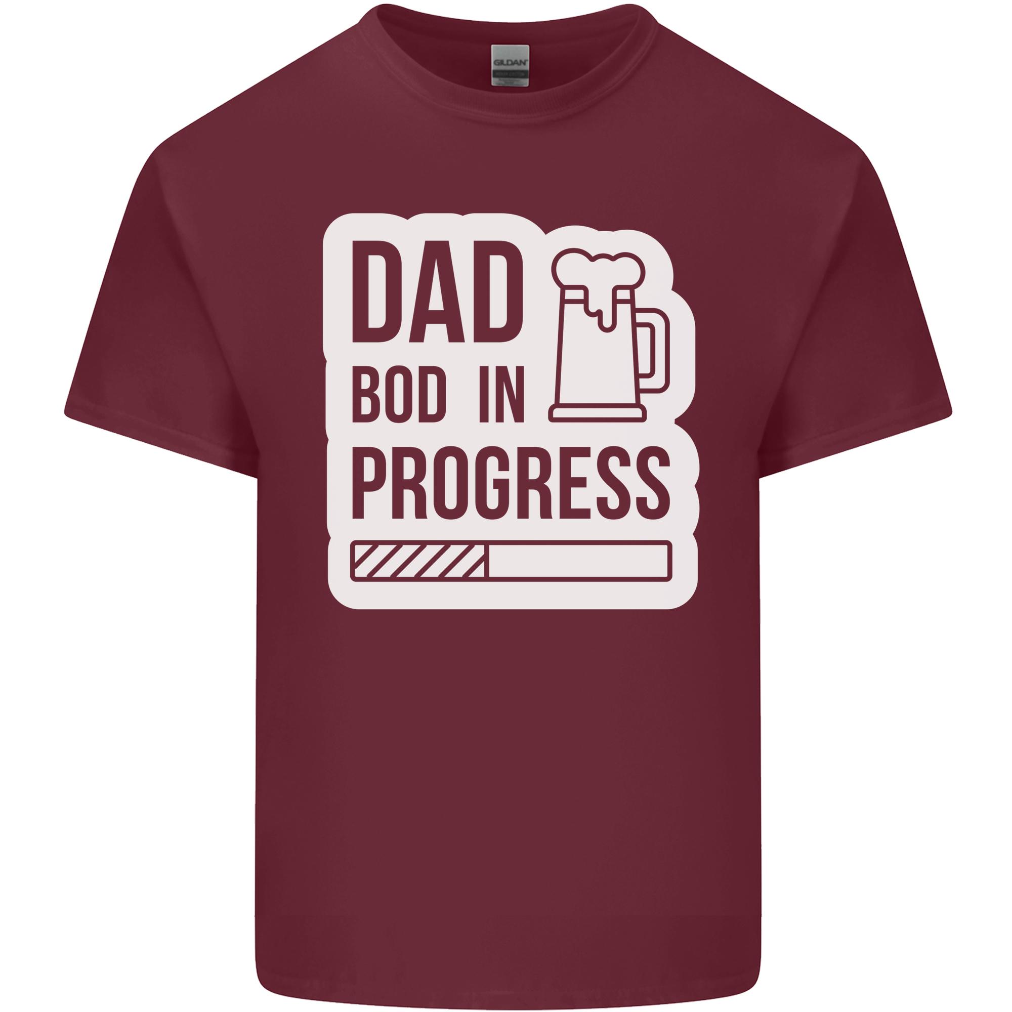 Dad Bod In Progress Funny Fathers Day Body Unisexs Light Cotton TShirt S
