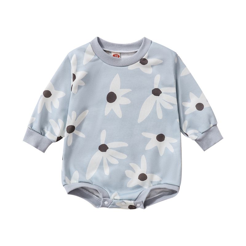 

Комбинезон с принтом для малышей, хлопковый комбинезон для новорожденных 80