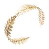 Wow Sheila Baroque Style Golden Leaf Headband Double Layer Flower Inlaid Rhinestone Headbands Women