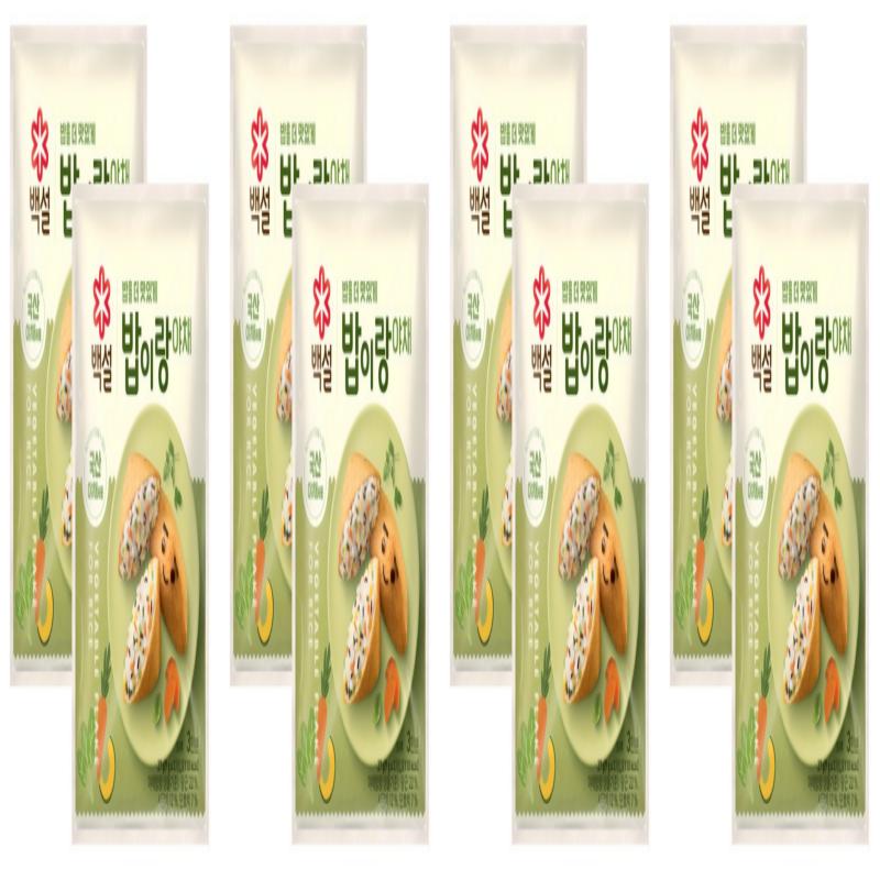BaekSeol(CJ-Sub) Vegetables Seasoning/Condiment for Steamed Rice, 27g(9g*3) * 2