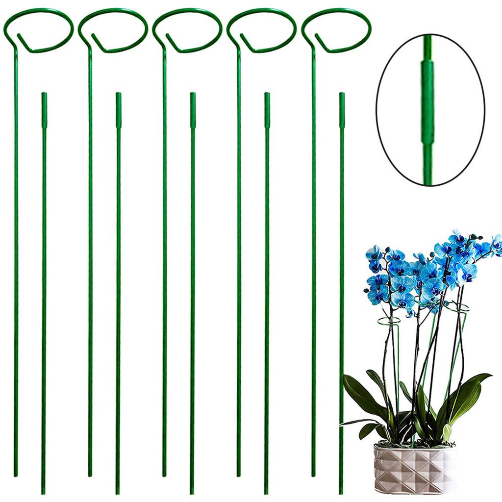 10-pak ogrodowych palików do łączenia roślin, półokrągła klatka i podpora dla piwonii, metalowy pierścień podporowy do ogrodu, podpora do roślin wewnętrznych i zewnętrznych