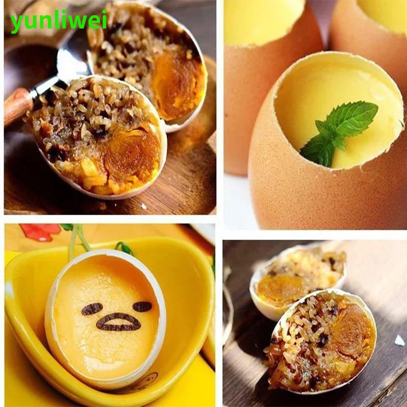 Stainless Steel Egg Scissors Egg Topper Cutter Shell Opener Stainless Steel Boiled Raw Egg Open Creative Kitchen Tools  Rod Egg