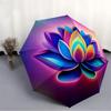 1pc Lotus Flower Decorative Automatic Open/Close Umbrella - Compact Travel Umbrella, Durable Construction, Fashionconscious yy251208124