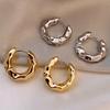Trendy 925 Silver Circle Hoop Earrings for Women Real Silver Jewelry Fashion Earrings