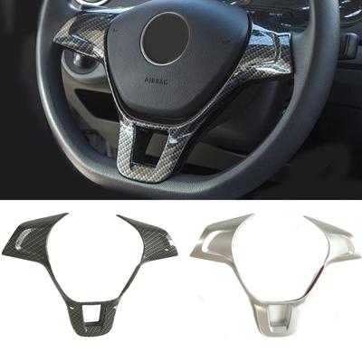 Modified Car Steering Wheel Trim Sticker Decorative Frame Accessories for  Go+lf 7 MK7 VW GTI PO+LO Je+tte MK6 Touran Sagita