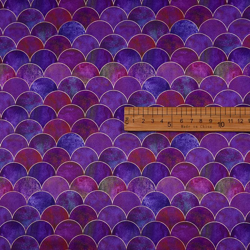 

Красочный чешуйчатый цветочный эластичный сатин: Цифровая печать полиэстер-спандекс чонсам ткань под искусственный шелк