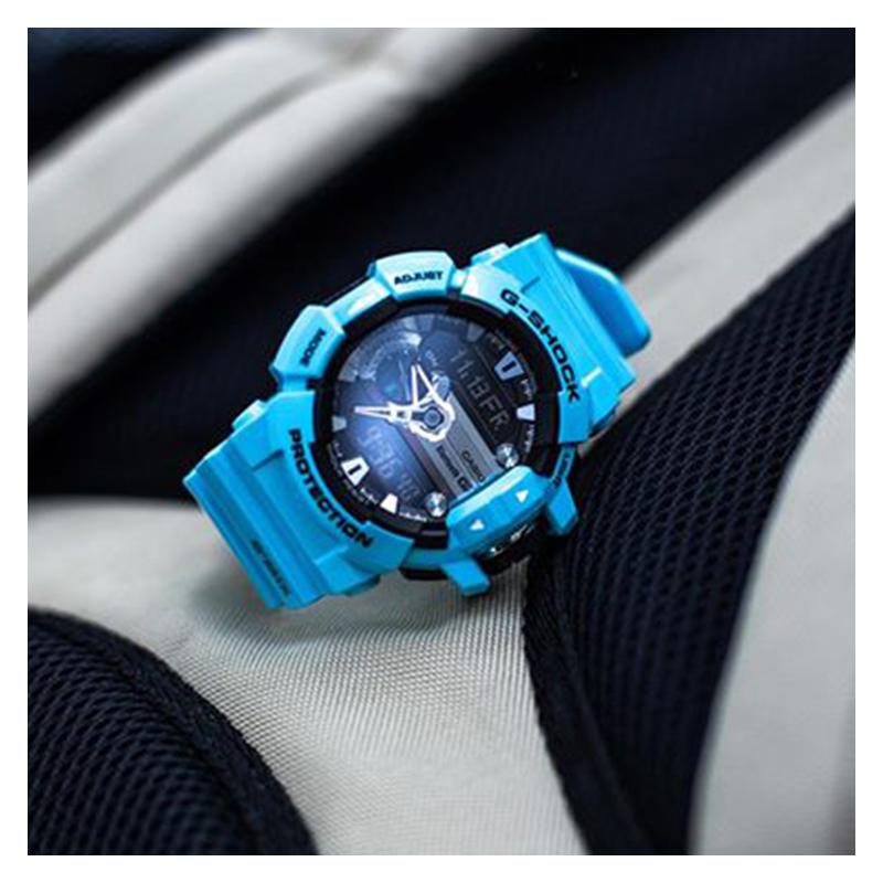 Casio G-SQUAD serisi tema serisi GBA-400 darbeye dayanıklı ve su geçirmez spor saat kuvars mekanizma reçine kayış Japon ve Kore saati GBA-400-2C