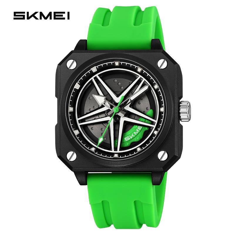 

skmei колесо часы спортивные водонепроницаемые полые циферблат кварцевые часы вращающиеся часы модные мужские кварцевые часы