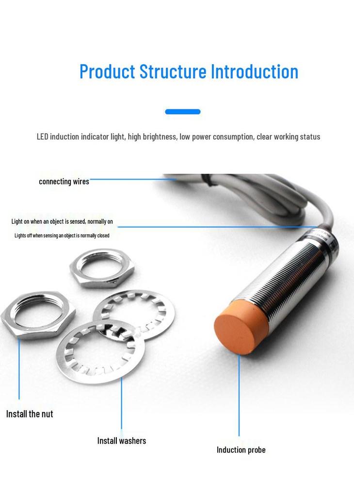 HUGONG LMF8-3010ABC Square Inductive Proximity Sensor