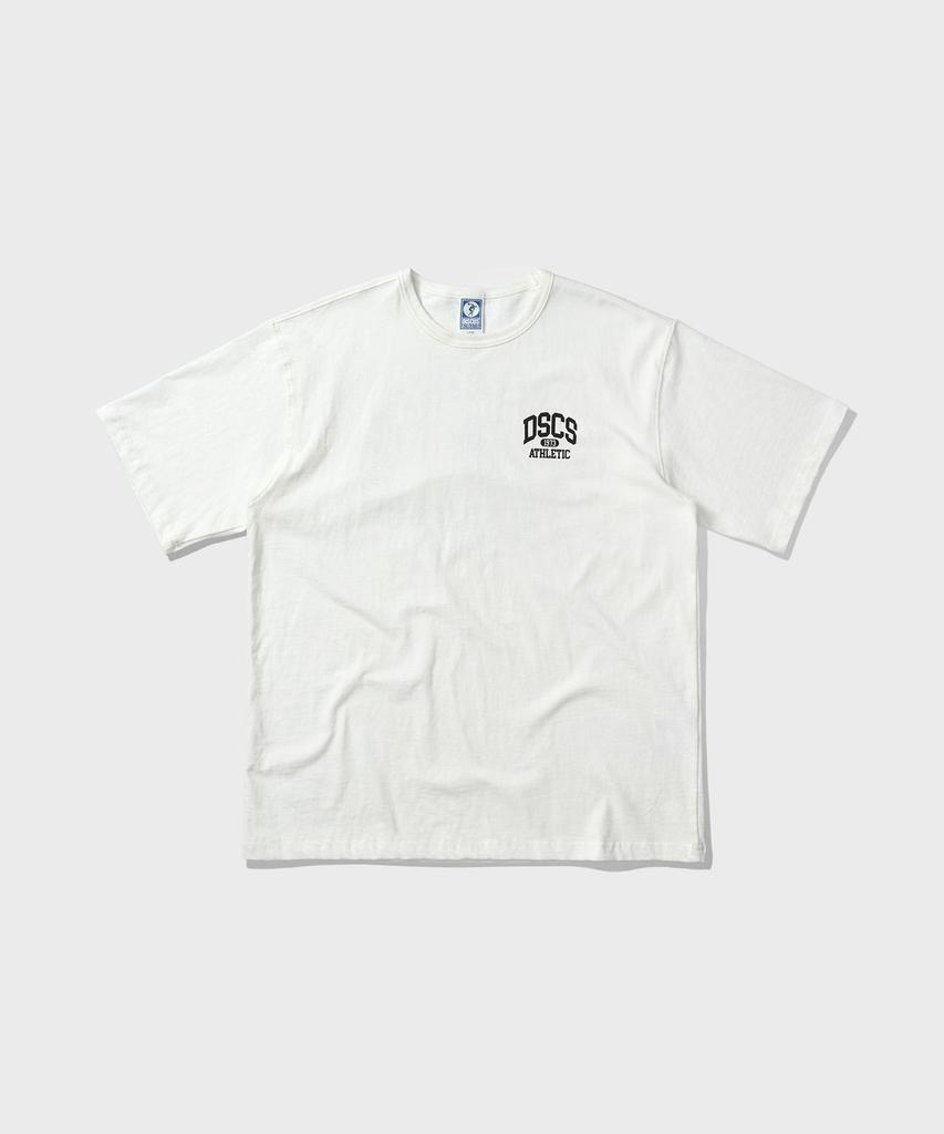 DISCUS ATHLETIC Heavyweight Dcsc Small Logo T-Shirt Off-White
