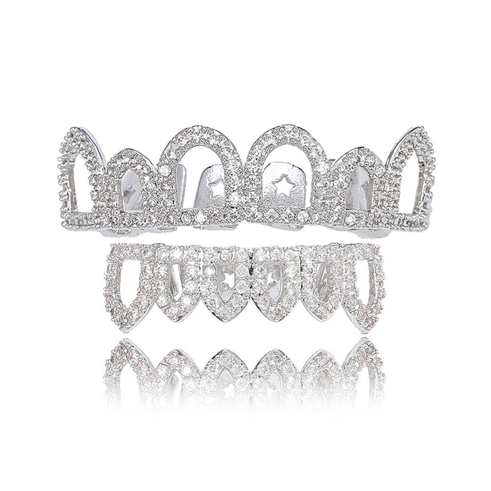 

Hip Hop Gold Bling Diamond Rapper Grillz Accessories